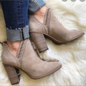 Vince Camuto suede Split shaft booties size 6.5